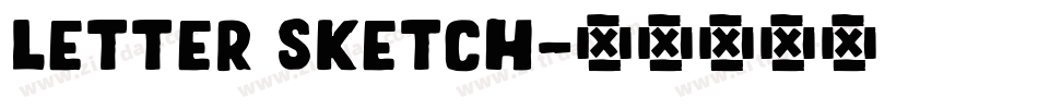 Letter Sketch字体转换